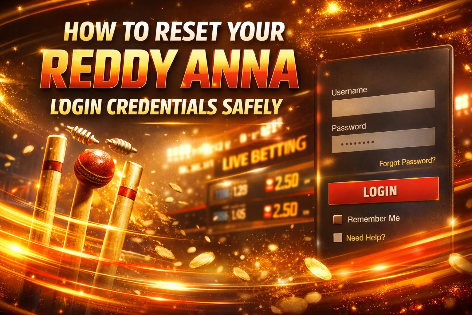 Read more about the article How to Reset Your Reddy Anna Login Credentials Safely