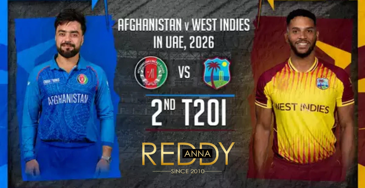 Get Your Reddy Anna ID for Afghanistan vs West Indies T20I Cricket Betting Today