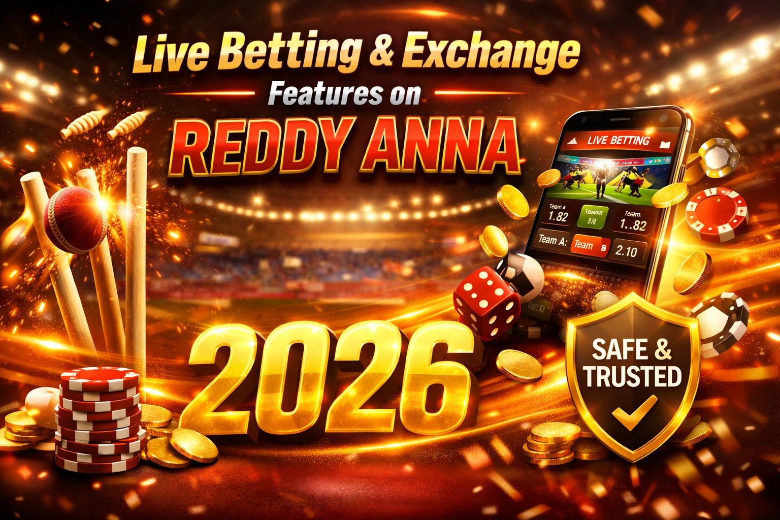Read more about the article Live Betting & Exchange Features on Reddy Anna