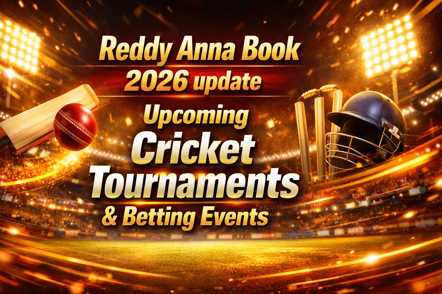 Read more about the article Reddy Anna Book 2026 update – Upcoming Cricket Tournaments & Betting Events