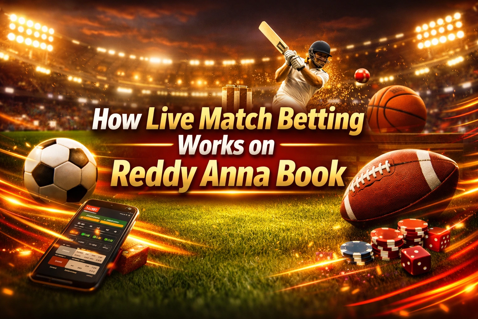 Read more about the article How Live Match Betting Works on Reddy Anna Book