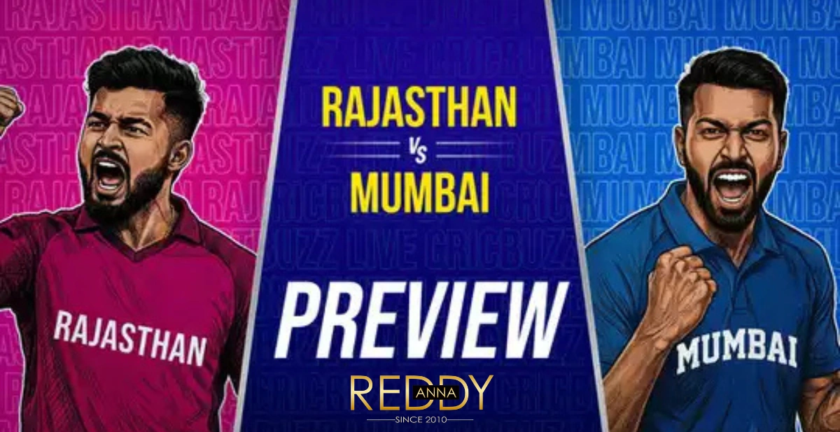 Read more about the article Why you Need Reddy Anna ID to Bet on Rajasthan Royals vs Mumbai Indians, Today’s Match IPL 2026