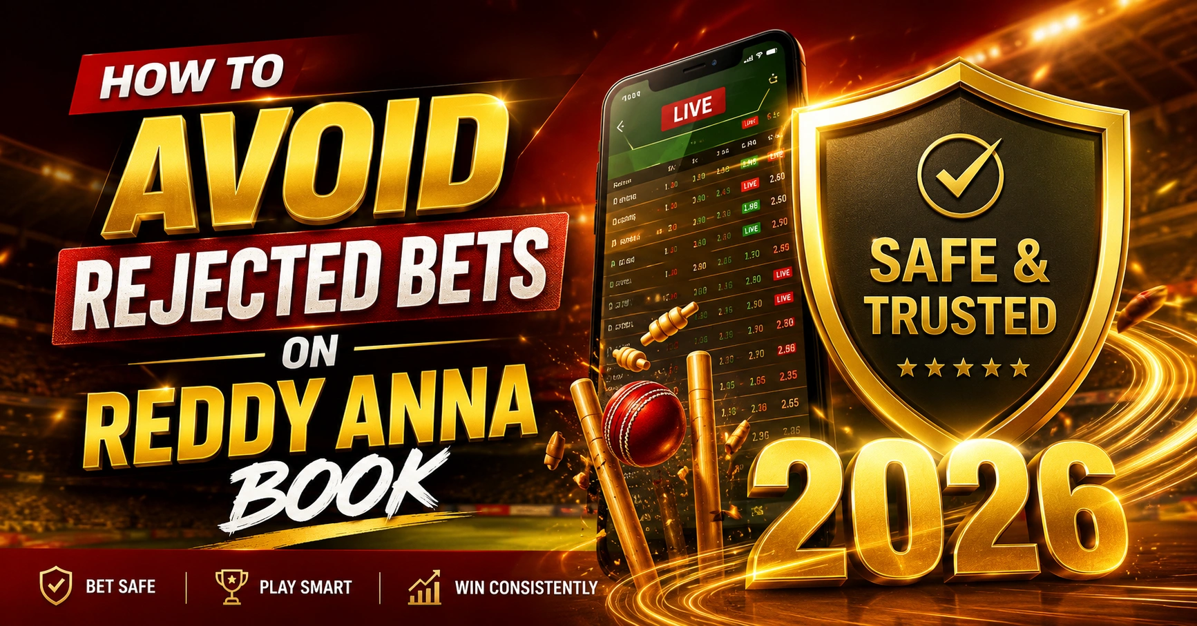 Read more about the article How to Avoid Rejected Bets on Reddy Anna Book