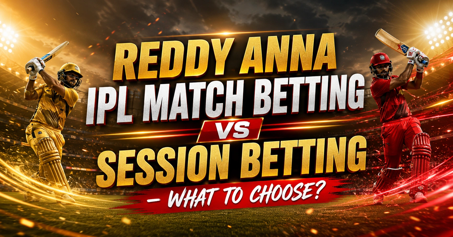 Read more about the article Reddy Anna IPL Match Betting vs Session Betting – What to Choose?