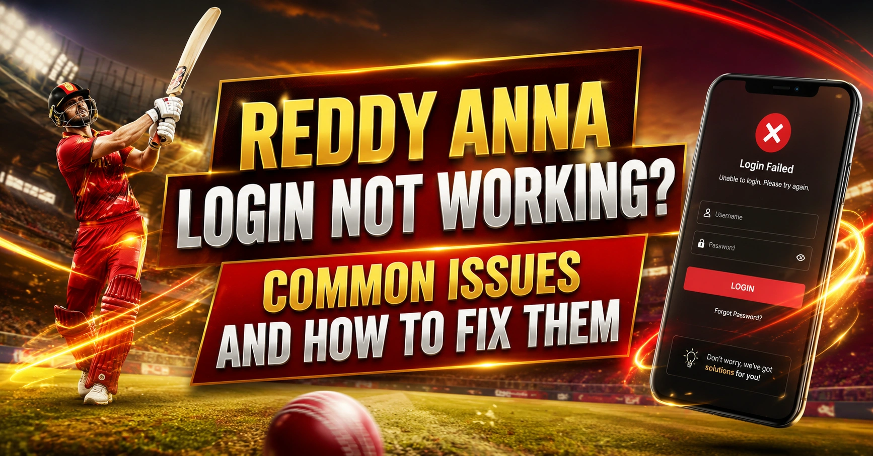 Read more about the article Reddy Anna Login Not Working? Common Issues and How to Fix Them