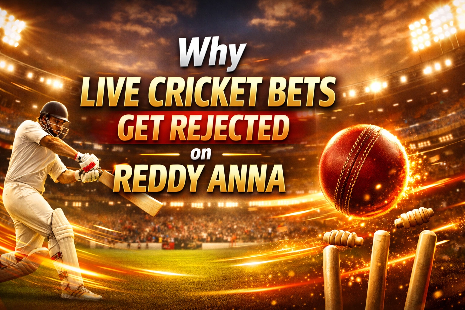 Read more about the article Why Live Cricket Bets Get Rejected on Reddy Anna