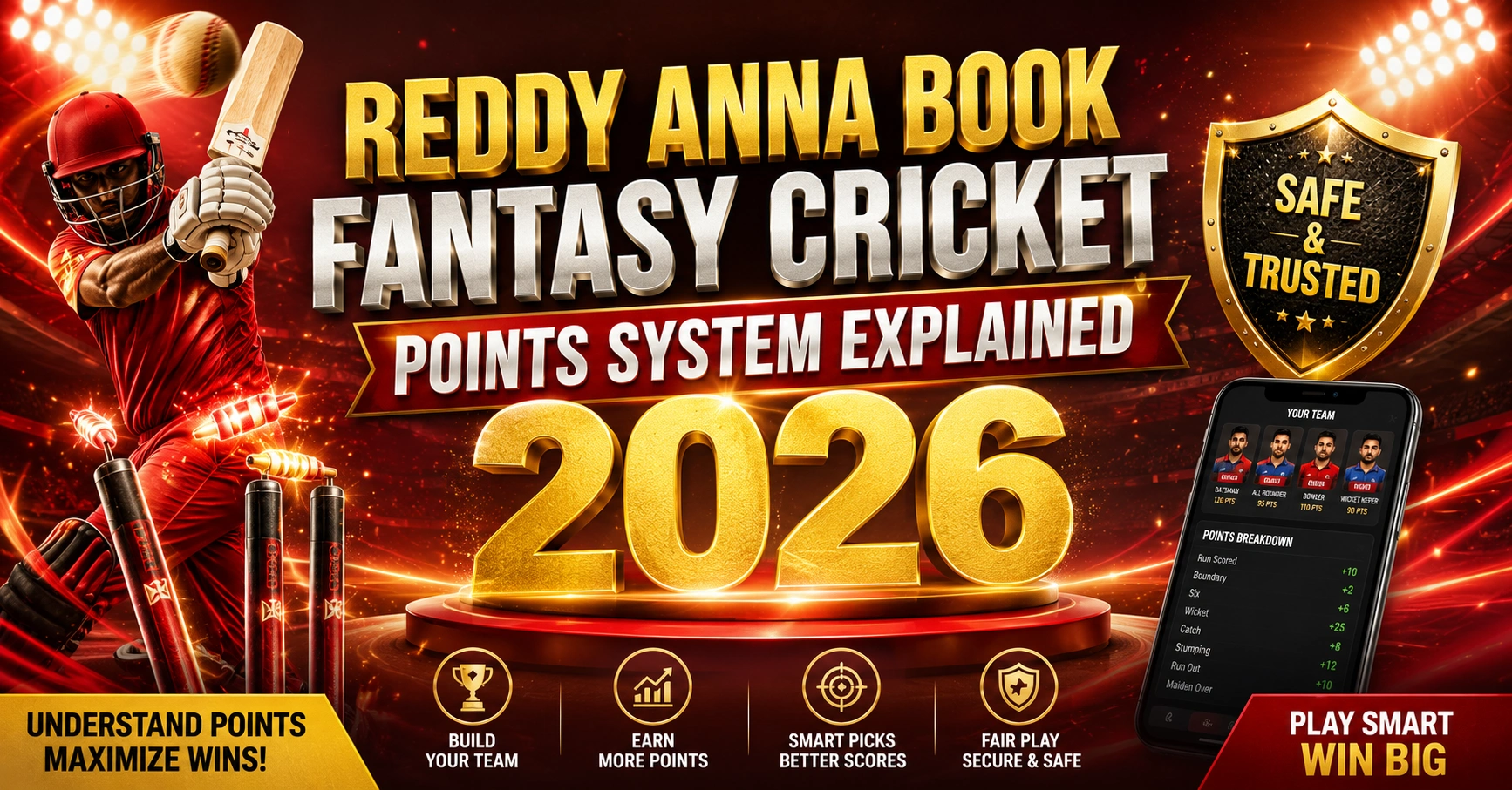 Read more about the article Reddy Anna Book Fantasy Cricket Points System Explained